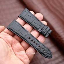 Load image into Gallery viewer, Compatible with Cartier Tank Divan strap 24mm Alligator leather strap - HU Watch strap