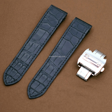 画像をギャラリービューアに読み込む, Genuine Alligator compatible with Cartier Santos100 strap 24.5mm 23mm 20mm - HU Watch strap