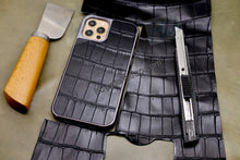 Load image into Gallery viewer, Luxury real crocodile skin case compatible with iPhone 12 Pro / iPhone 12 - HU Watch strap