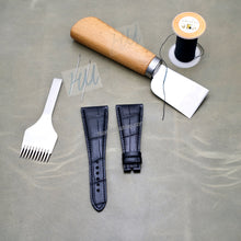 Load image into Gallery viewer, Compatible with Bulgari Assioma Strap 28mm Alligator leather strap - HU Watch strap