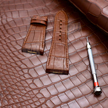 Load image into Gallery viewer, Compatible with Bvlgari Octo Finissimo strap Alligator 30mm - HU Watch strap