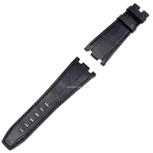 画像をギャラリービューアに読み込む, Compatible with Audemars Piguet Royal Oak Strap 28mm Alligator leather strap - HU Watch strap