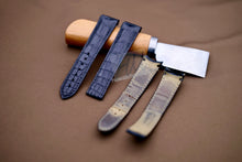 画像をギャラリービューアに読み込む, Genuine Alligator Compatible with Omega Speedmaster Broad Arrow44.25 mm Watch Strap 21mm - HU Watch strap