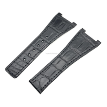 画像をギャラリービューアに読み込む, Genuine Alligator Compatible with Omega Constellation series Watch Strap 28mm - HU Watch strap