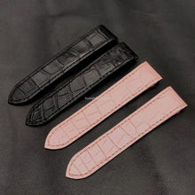 画像をギャラリービューアに読み込む, Genuine Alligator compatible with Cartier Santos100 strap 24.5mm 23mm 20mm - HU Watch strap