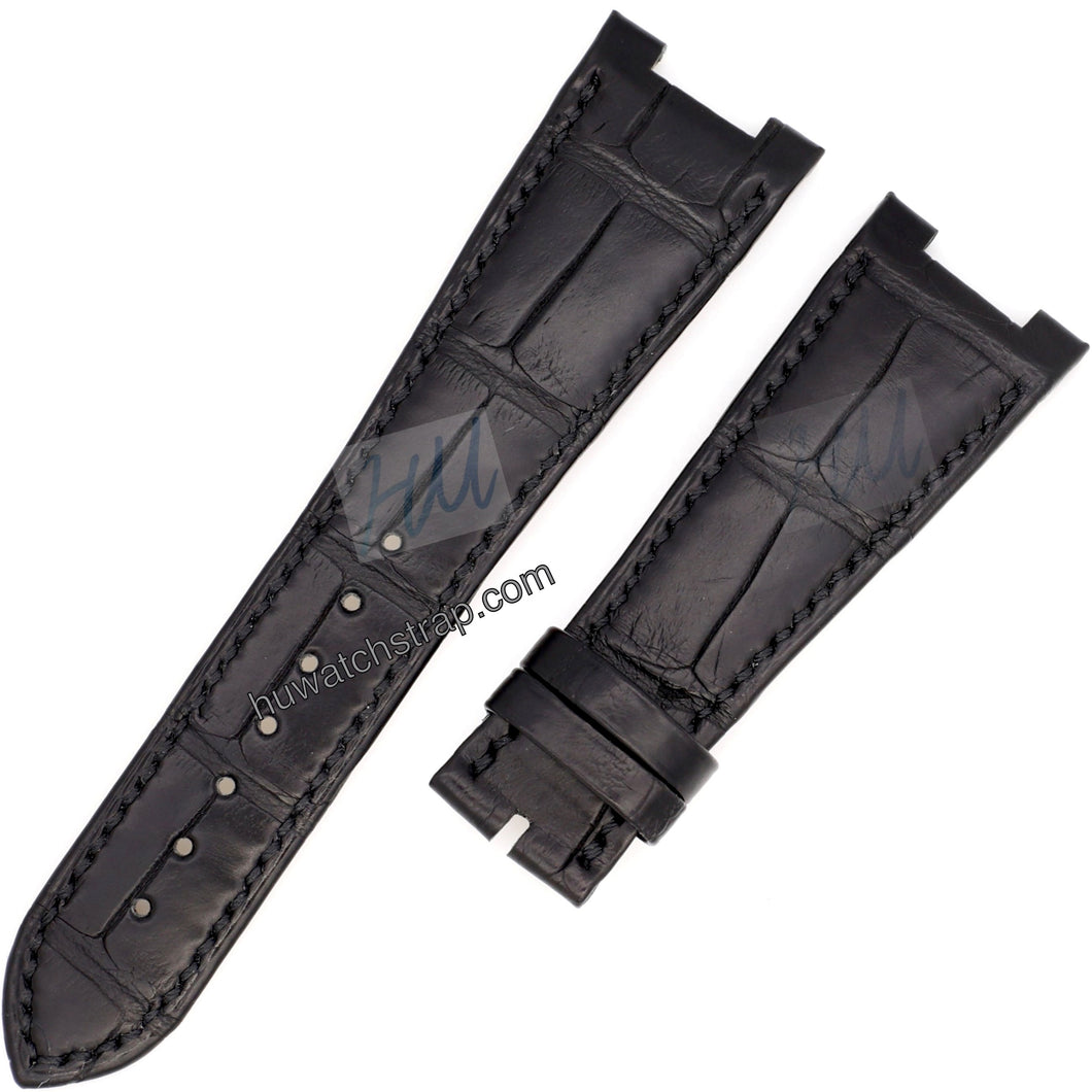 compatible Patek Philippe Nautilus 5712 5711 Strap 25mm Alligator leather strap - HU Watch strap