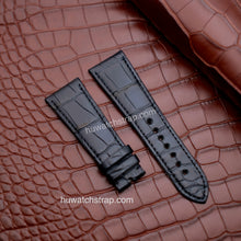 Charger l&#39;image dans la galerie, Compatible with Cartier Tank Divan strap 24mm Alligator leather strap - HU Watch strap
