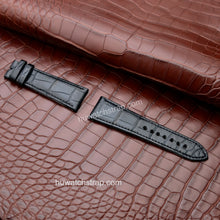 Load image into Gallery viewer, Compatible with Cartier Tank Divan strap 24mm Alligator leather strap - HU Watch strap
