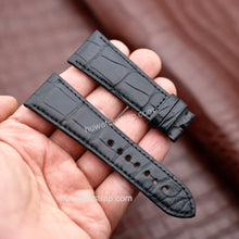 Load image into Gallery viewer, Compatible with Cartier Tank Divan strap 24mm Alligator leather strap - HU Watch strap
