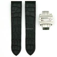 Charger l&#39;image dans la galerie, Genuine Alligator compatible with Cartier Santos100 strap 24.5mm 23mm 20mm - HU Watch strap
