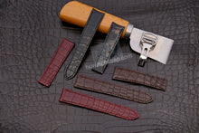 Carica l&#39;immagine nel visualizzatore di Gallery, Genuine Alligator Compatible with Cartier Tank Americaine Watch Strap 16mm - HU Watch strap
