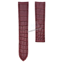 Carica l&#39;immagine nel visualizzatore di Gallery, Genuine Alligator Compatible with Cartier Tank Americaine Watch Strap 16mm - HU Watch strap
