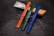 Carica l&#39;immagine nel visualizzatore di Gallery, Alligator strap Compatible with Cartier Ballon Bleu  Watch Strap   18mm 16mm 14mm - HU Watch strap
