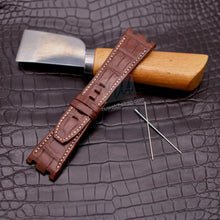 Load image into Gallery viewer, Genuine Alligator Compatible with AP Royal Oak 42 Watch Strap 28mm - HU Watch strap
