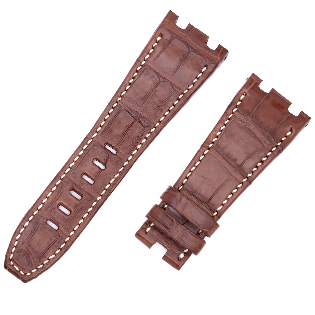Genuine Alligator Compatible with AP Royal Oak 42 Watch Strap 28mm - HU Watch strap