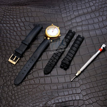 画像をギャラリービューアに読み込む, Genuine Alligator Compatible with Gucci Diamantissima Watch Strap 12mm - HU Watch strap
