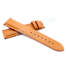 画像をギャラリービューアに読み込む, Gold Brown Leather Strap 18mm 20mm 21mm 22mm - HU Watch strap
