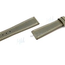 Load image into Gallery viewer, Vintage army green leather strap - HU Watch strap

