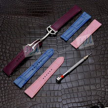 Load image into Gallery viewer, Alligator strap Compatible with Cartier Santos Watch Strap 18mm - HU Watch strap
