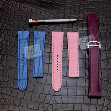 Load image into Gallery viewer, Alligator strap Compatible with Cartier Santos Watch Strap 18mm - HU Watch strap
