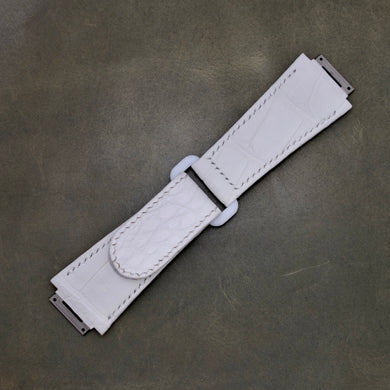 Genuine Alligator Compatible withRichard Mille RM 055 Watch Strap - HU Watch strap