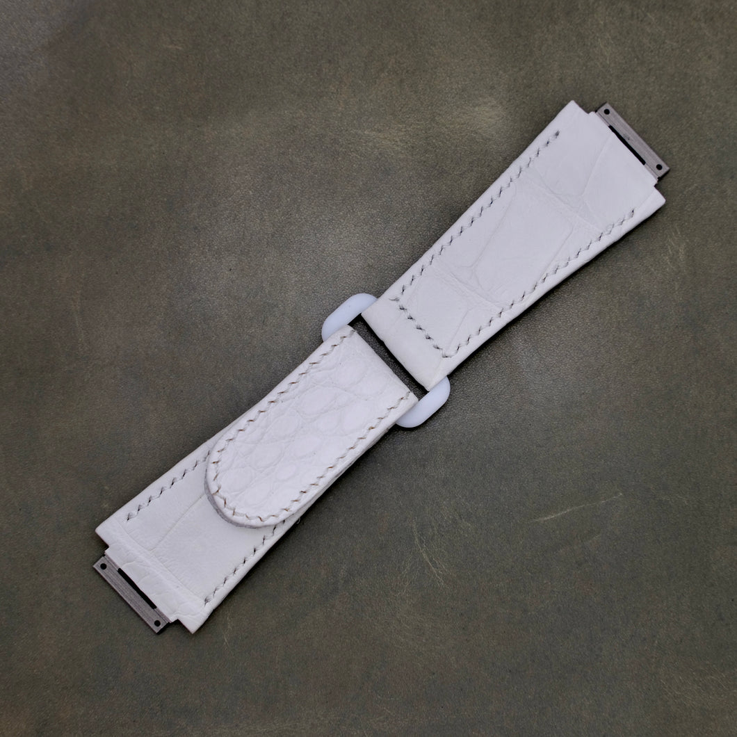 Genuine Alligator Compatible withRichard Mille RM 055 Watch Strap - HU Watch strap