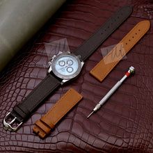 Load image into Gallery viewer, High quality palm print cattle belt 20mm 19mm 18mm - HU Watch strap
