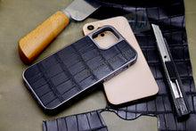 Load image into Gallery viewer, Luxury real crocodile skin case compatible with iPhone 12 Pro / iPhone 12 - HU Watch strap
