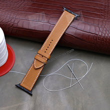 Load image into Gallery viewer, Compatible with iWatch Band 44mm 42mm 40mm 38mm, Genuine Leather - HU Watch strap
