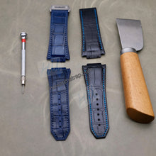 Load image into Gallery viewer, Compatible hublot 641 Spirit of Big Bang Alligator strap watch strap - HU Watch strap
