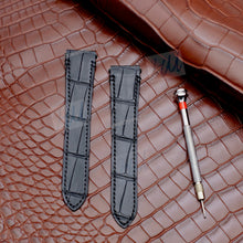 Load image into Gallery viewer, Compatible with Cartier Santos Watch Strap 21mm 18mm Alligator strap - HU Watch strap
