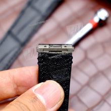 Load image into Gallery viewer, Compatible with Cartier Santos Watch Strap 21mm 18mm Alligator strap - HU Watch strap
