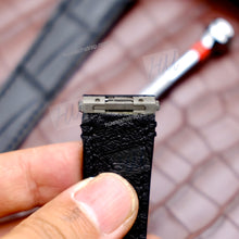画像をギャラリービューアに読み込む, Compatible with Cartier Santos Watch Strap 21mm 18mm Alligator strap - HU Watch strap
