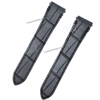 Compatible with Cartier Santos Watch Strap 21mm 18mm Alligator strap - HU Watch strap