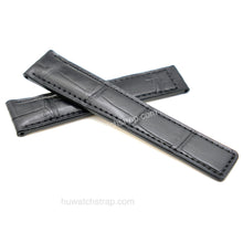 Load image into Gallery viewer, Compatible with TAG Heuer Carrera strap 20mm 19mm alligator leather strap - HU Watch strap
