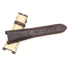 Load image into Gallery viewer, compatible Patek Philippe Nautilus 5712 5711 Strap 25mm Alligator leather strap - HU Watch strap
