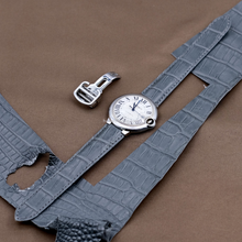 Load image into Gallery viewer, Compatible with cartier blue balloon Alligator strap 44mm 42mm 36mm 33mm 28mm Watch Strap - HU Watch strap
