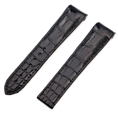 Genuine Alligator Compatible with Omega Speedmaster Broad Arrow44.25 mm Watch Strap 21mm - HU Watch strap