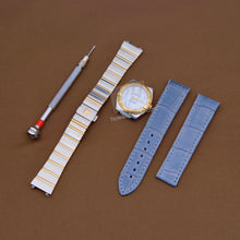 画像をギャラリービューアに読み込む, Genuine Alligator Compatible with Omega Constellation Ladies 35mm Watch Strap 18mm - HU Watch strap
