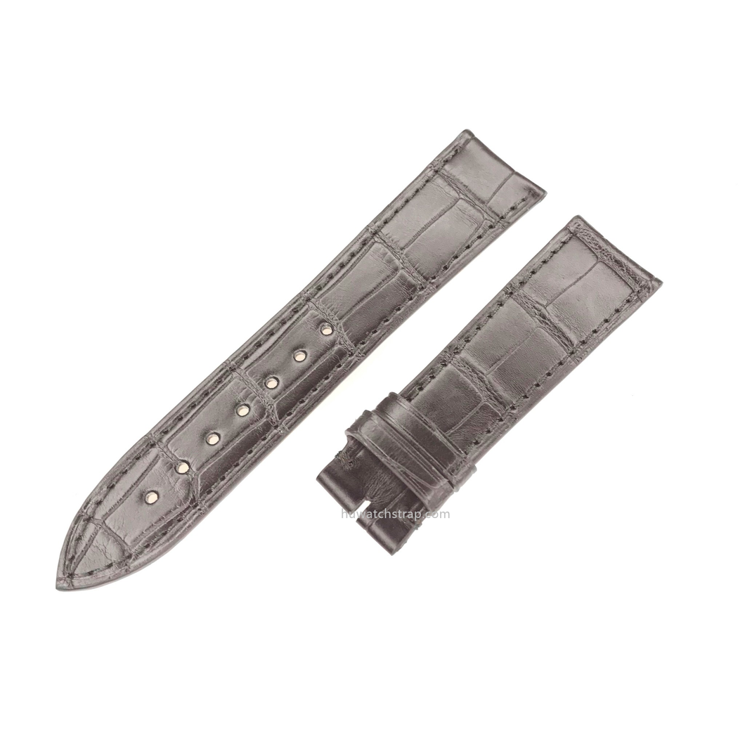 Alligator strap Compatible with JaegerLeCoultre esMaster Ultra Thin Moon Watch Strap 21mm - HU Watch strap