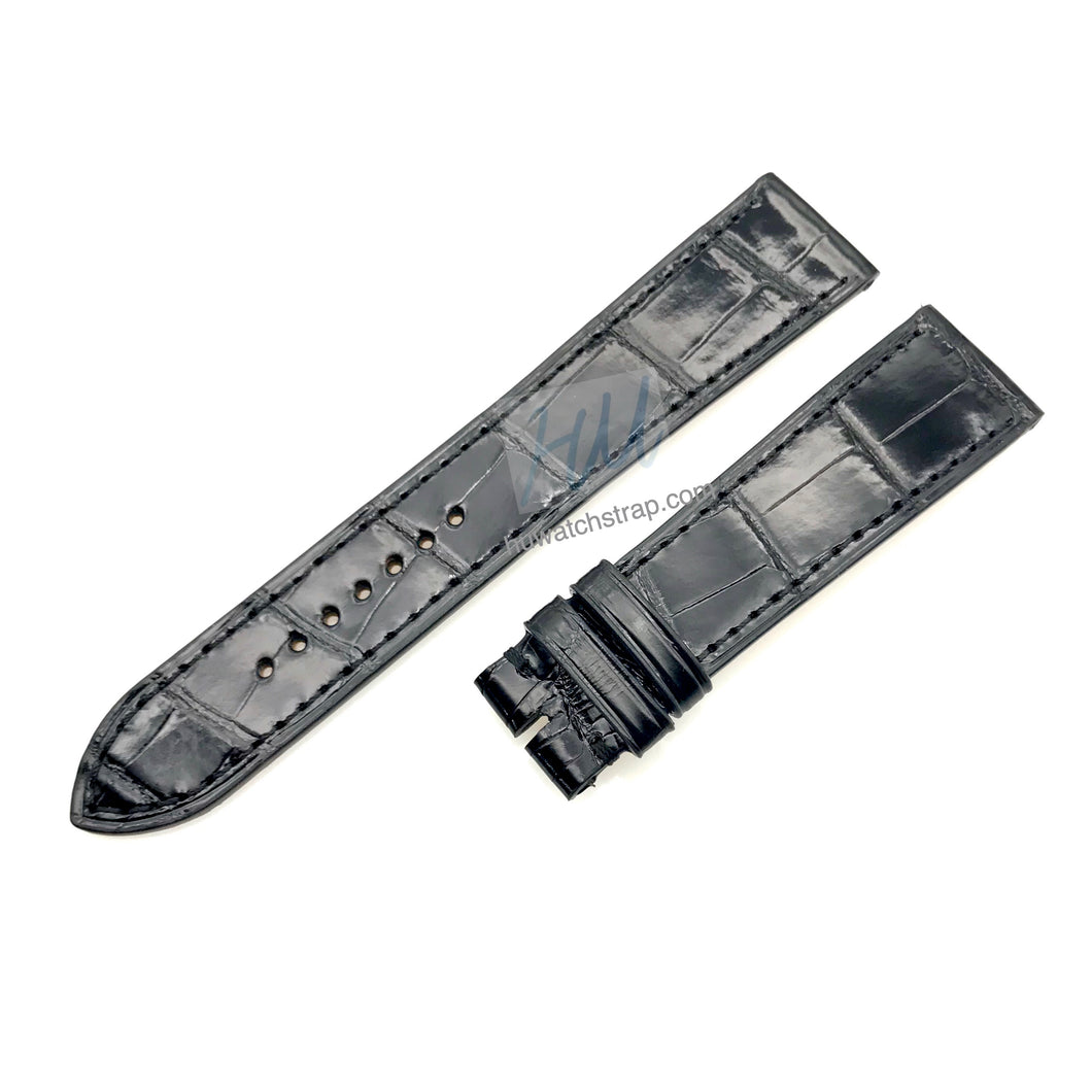 Alligator strap Compatible with Franck Muller Long Island Watch Strap - HU Watch strap