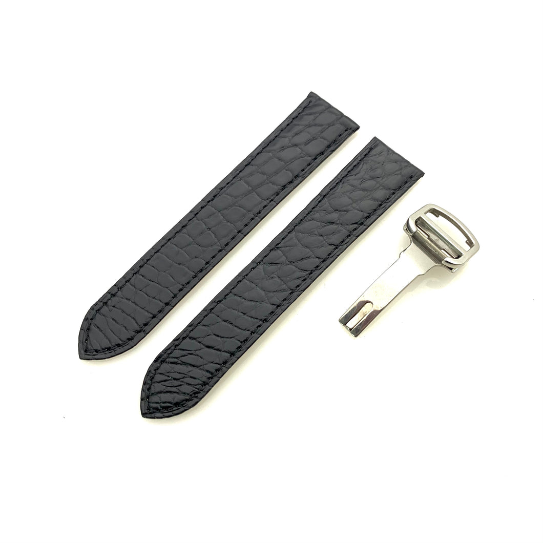 Alligator strap Compatible with Cartier Tank Solo Watch Strap - HU Watch strap