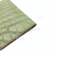 Load image into Gallery viewer, Crocodile Leather Passport clip - HU Watch strap
