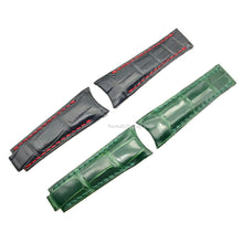 Load image into Gallery viewer, Alligator strap Compatible with Rolex Submariner Date Watch Strap - HU Watch strap
